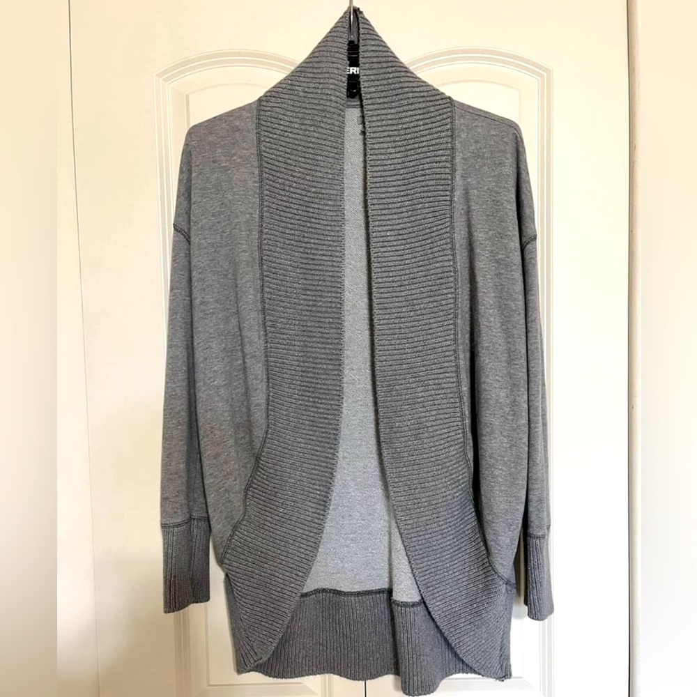 Aerie Heather Gray Long Sleeve Shrug Cardigan